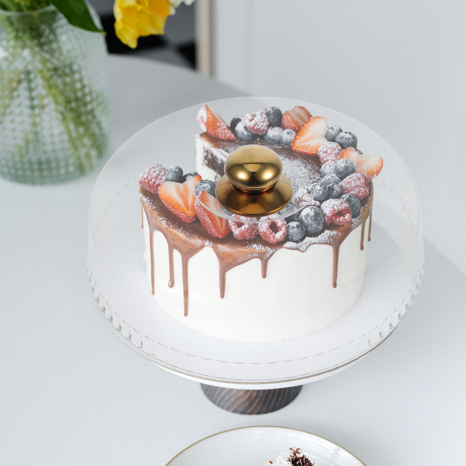 30Cm Clear Acrylic Cake Dome C - огляд і ціна Plastic Dome Clear