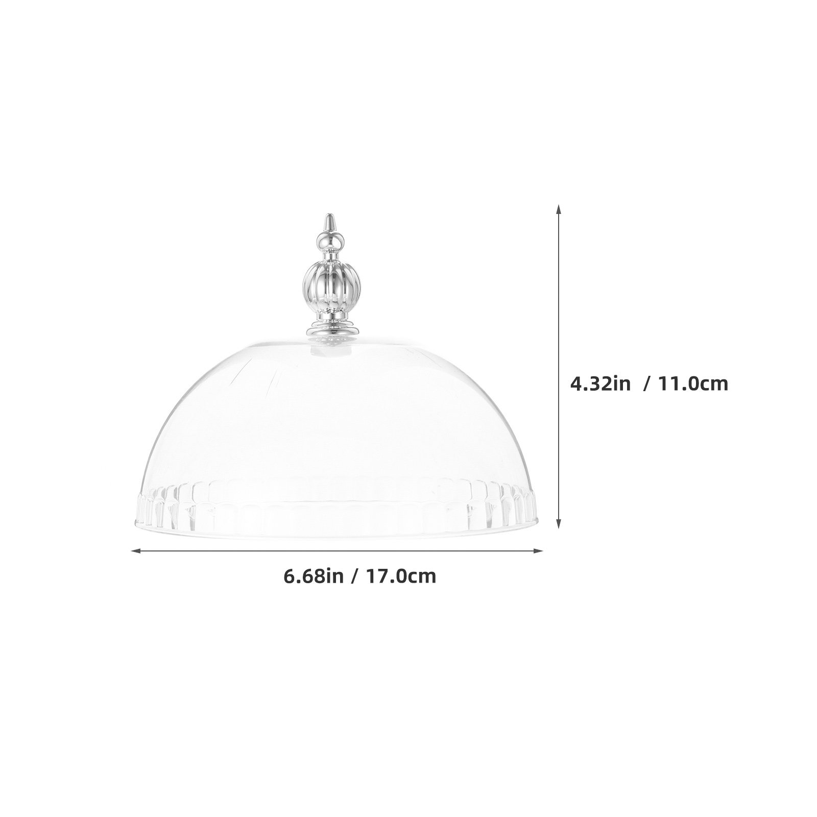 Plastic Cake Dome Cover 6.8 In - огляд і ціна Plastic Dome Clear