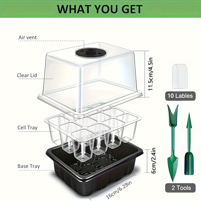 Seedling Starter Kit - 1/2/3 s - огляд і ціна Humidity Dome Kit