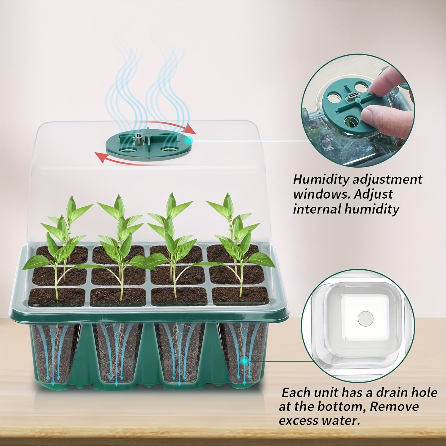 Seedling Starter Kit - 1/2/3 s - огляд і ціна Humidity Dome Kit